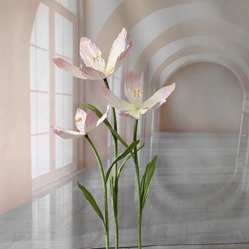 紅蓋頭手工暈染紙花支持定制