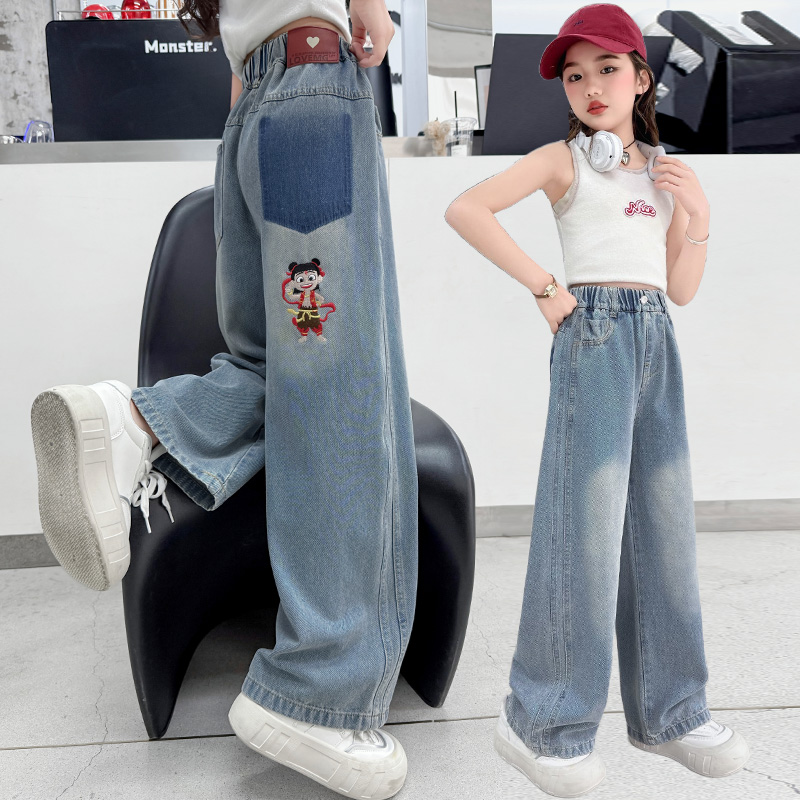 女童裤子春秋2025新款儿童洋气