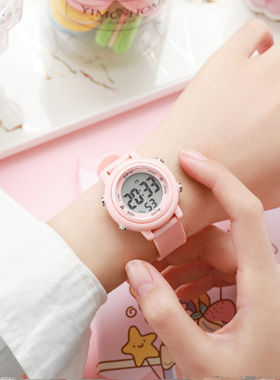 TPW青少年多功能夜光闹钟电子表生活防水高颜值男女学生运动手表