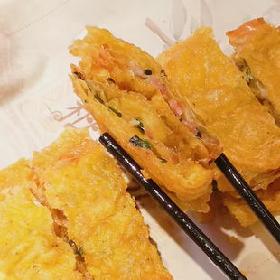 衢州特产龙游小吃葱花肉葱卷春卷油炸葱油饼半成品加热即食包邮