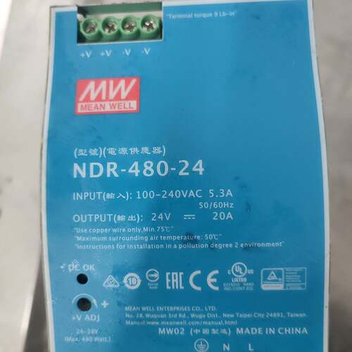 可维修NDR-480-24导轨电源，24V 20A 480W，议价