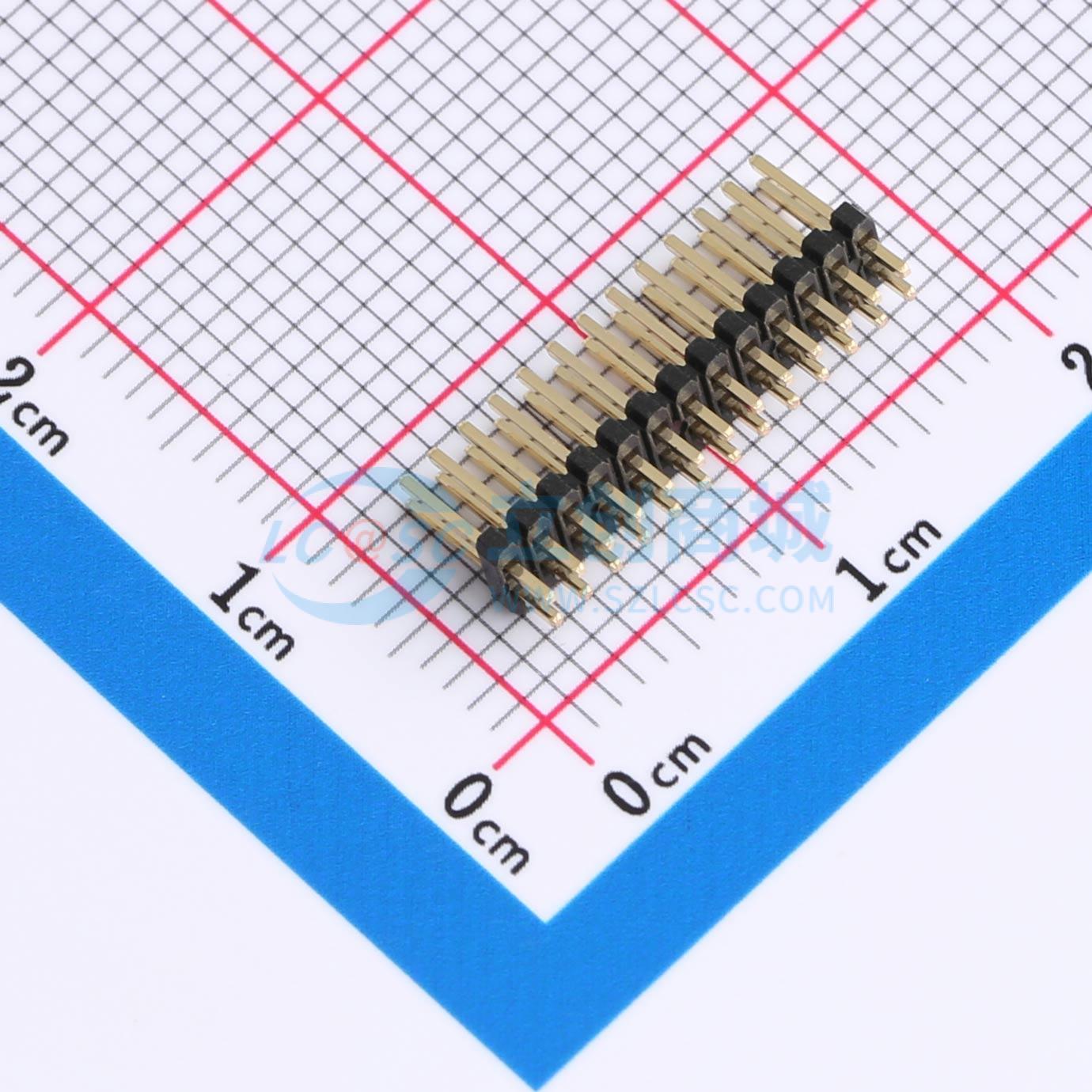 排针 X1321WV-2x13J-C40D18 插件,P=1.27mm 2x13P 方针 原装正品