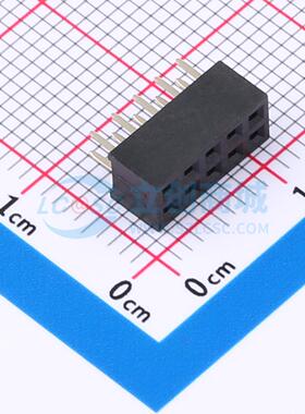 排母 XDM200-2-05-Z-4.3-G0 插件,P=2mm 2x5P 方孔 电子元器件