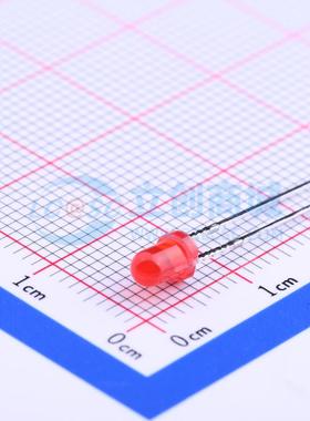 50只 发光二极管/LED 204-10SURD/S530-A3 红色 插件,D=3mm 电子