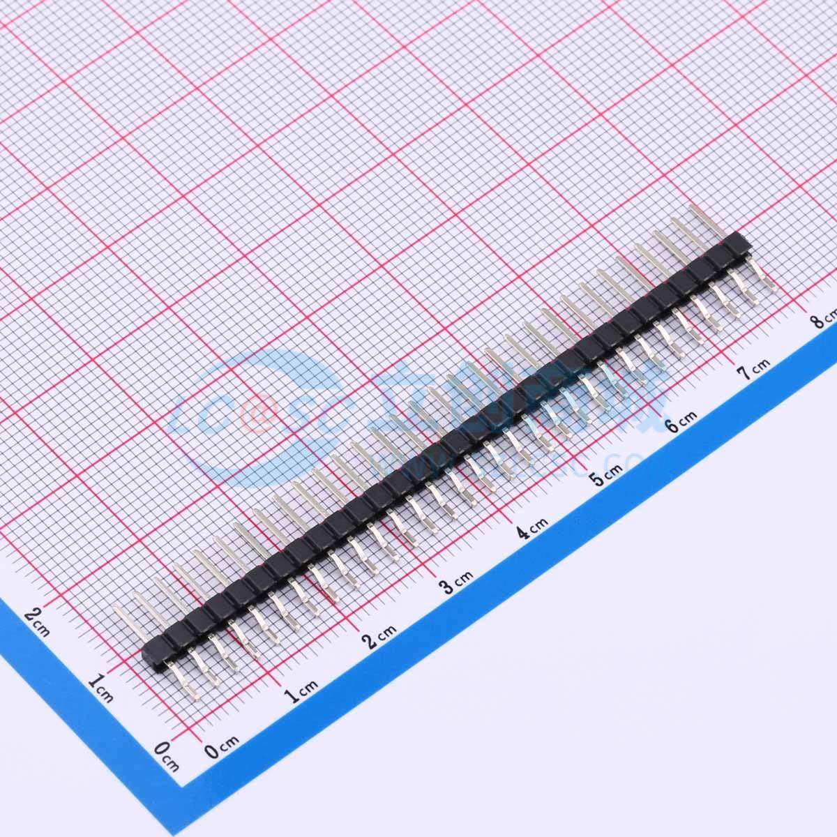 排针 KH-2.54PH-1X31P-L13.5-WT SMD,P=2.54mm,卧贴 1x31P 原装