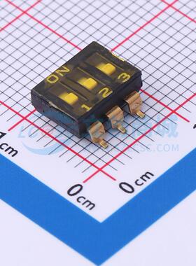 拨码开关 YDC03LS2 SMD-6P,6.4x8.7mm 原装正品 电子元器件配单