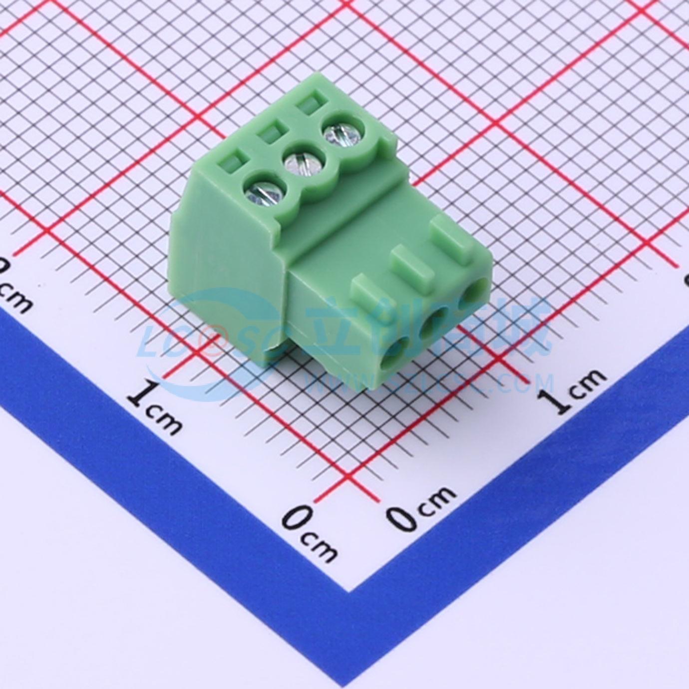 插拔式接线端子 KF2EDGK-2.54-3P P=2.54mm 插头 1x3P 电子元器件