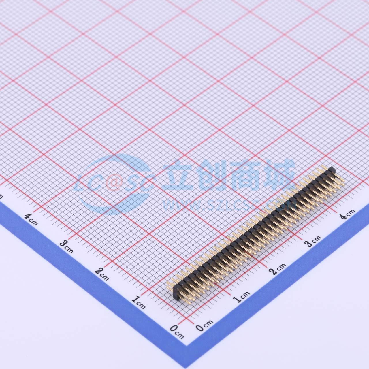 排针 X1321WV-2x35J-C30D23 插件,P=1.27mm 2x35P 方针 原装正品
