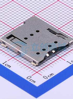 SIM卡连接器 XKSIM-1511B-P9 SMD 自弹式 MicroSIM卡 卡座 1.5mm