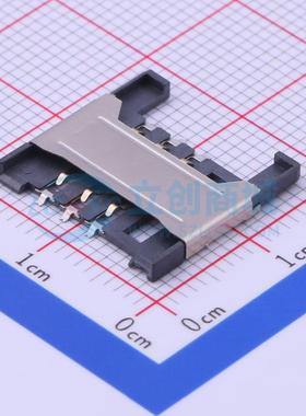 SIM卡连接器 XKSIM-004 SMD 拔插式 MiniSIM卡 卡座 1.8mm MiniSI