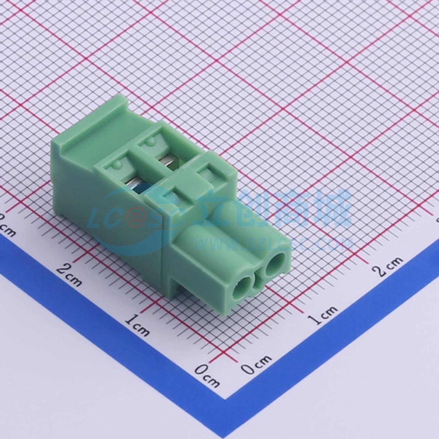 插拔式接线端子 KF2EDGKB-5.0-2P P=5mm 插头 1x2P 电子元器件