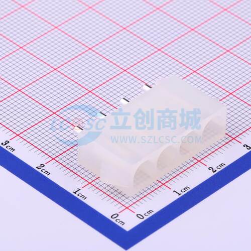 线对板针座 HX63080-4A 插件,P=6.35mm 1x4P 直插 电子元器件配单