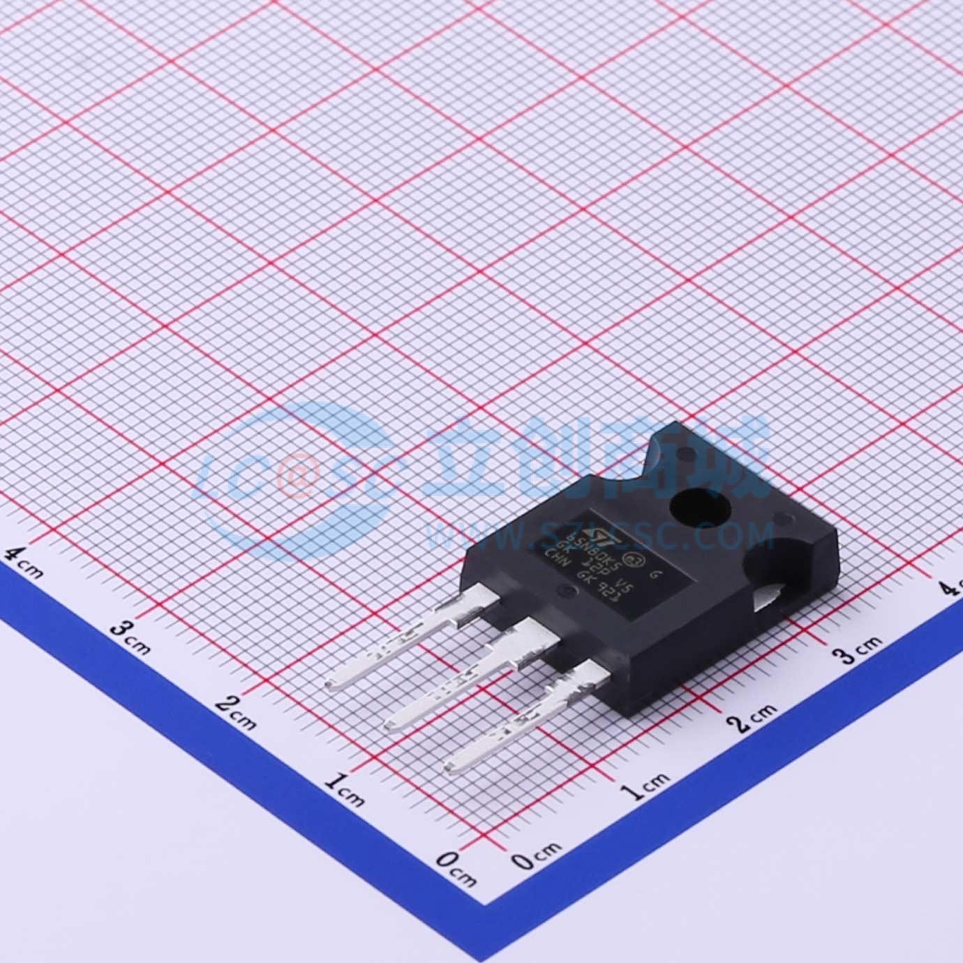 场效应管MOS STW65N80K5 TO-247-3 800V 46A ST(意法半导体)