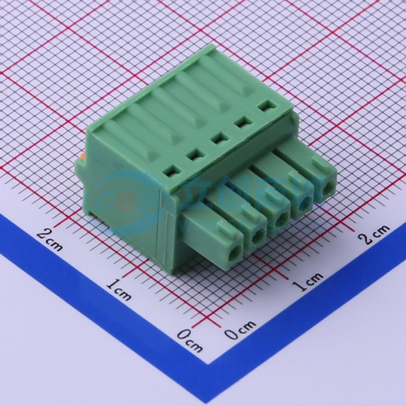 插拔式接线端子 KF2EDGKD-3.5-5P P=3.5mm 插头 1x5P 电子元器件