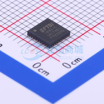 USB转换芯片 FT232RQ-REEL QFN-32-EP(5x5) 原装 电子元器件配单