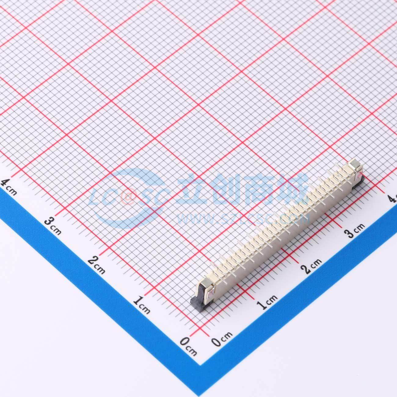 FFC/FPC连接器 LL10554-30 SMD,P=1mm 30P 原装 电子元器件配单