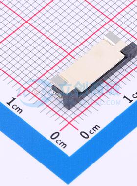 FFC/FPC连接器 FPC-1.0AS-9PWCR-H25 SMD,P=1mm,卧贴 抽屉式 9P