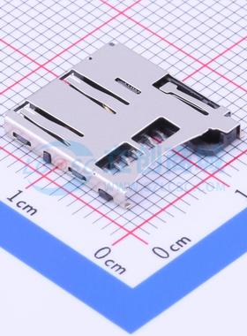 SD卡/存储卡连接器 TF-101B SMD 自弹式 MicroSD卡(TF卡) 卡座 1.
