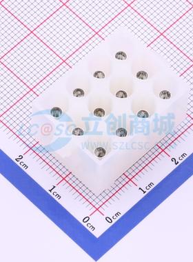 线对板针座 HX63080-12AK 插件,P=6.35mm 3x4P 直插 电子元器件