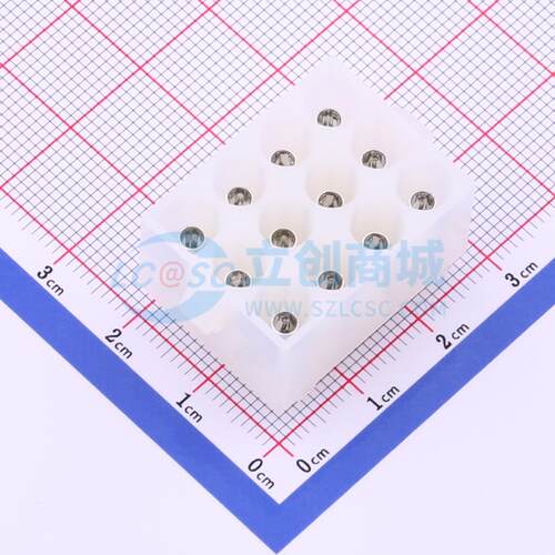 线对板针座 HX63080-12AK 插件,P=6.35mm 3x4P 直插 电子元器件