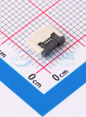 FFC/FPC连接器 HB-FPC-05FGXJ-H204P SMD,P=0.5mm,卧贴 翻盖式 4P