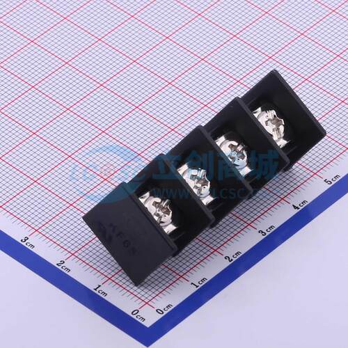 栅栏式接线端子 KF65C-11.0-4P 插件,P=11mm 两面 1x4P 直针 原装