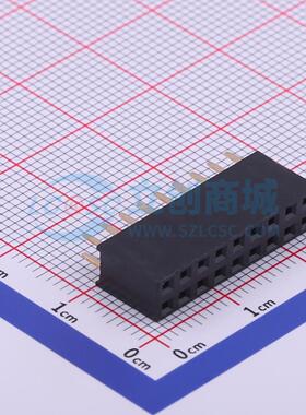 排母 X6521FV-2x09-C85D32 插件,P=2.54mm 2x9P 方孔 电子元器件