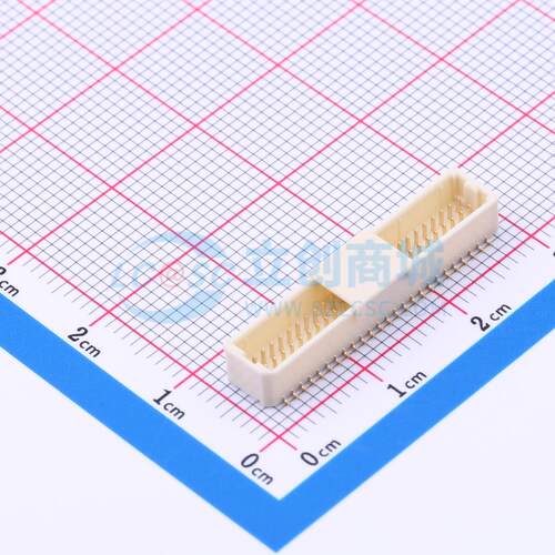 线对板针座 HC-SHD-2*25PLT-G-04 SMD,P=1mm 2x25P 立贴 原装正品