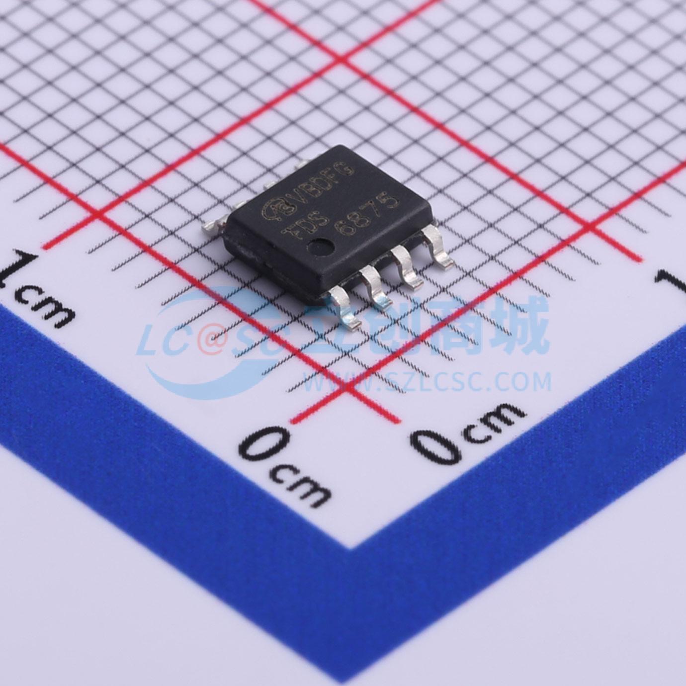 场效应管MOS FDS6875-NL-VB SOP-8 30V 7.3A VBsemi微碧