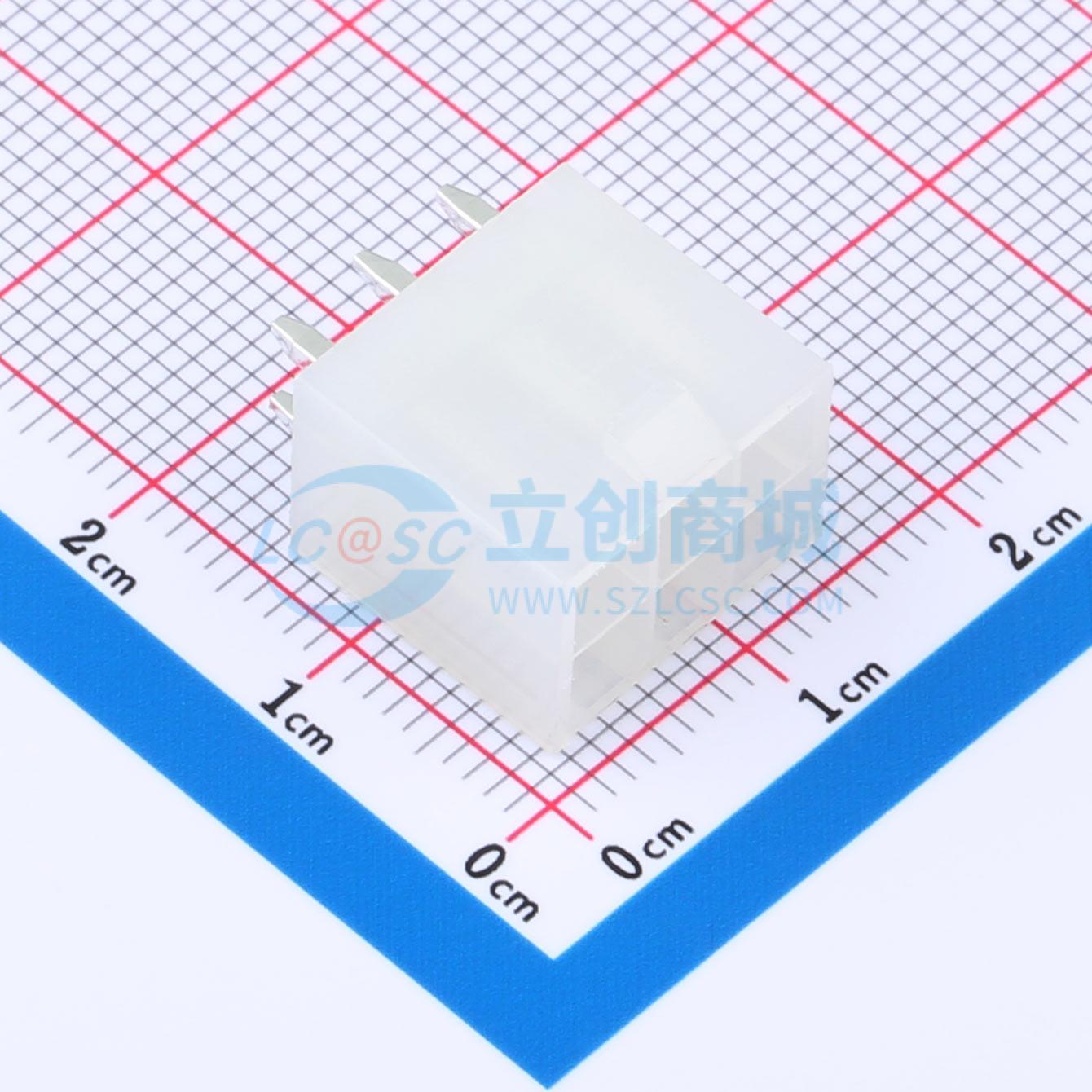 线对板针座 XD-5557-2*3A 插件,P=4.2mm 2x3P 直插 电子元器件