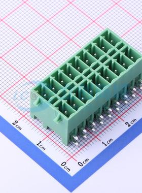 插拔式接线端子 KF2EDGKRG-3.5-2*9P 弯插,P=3.5mm 板端/插座-闭