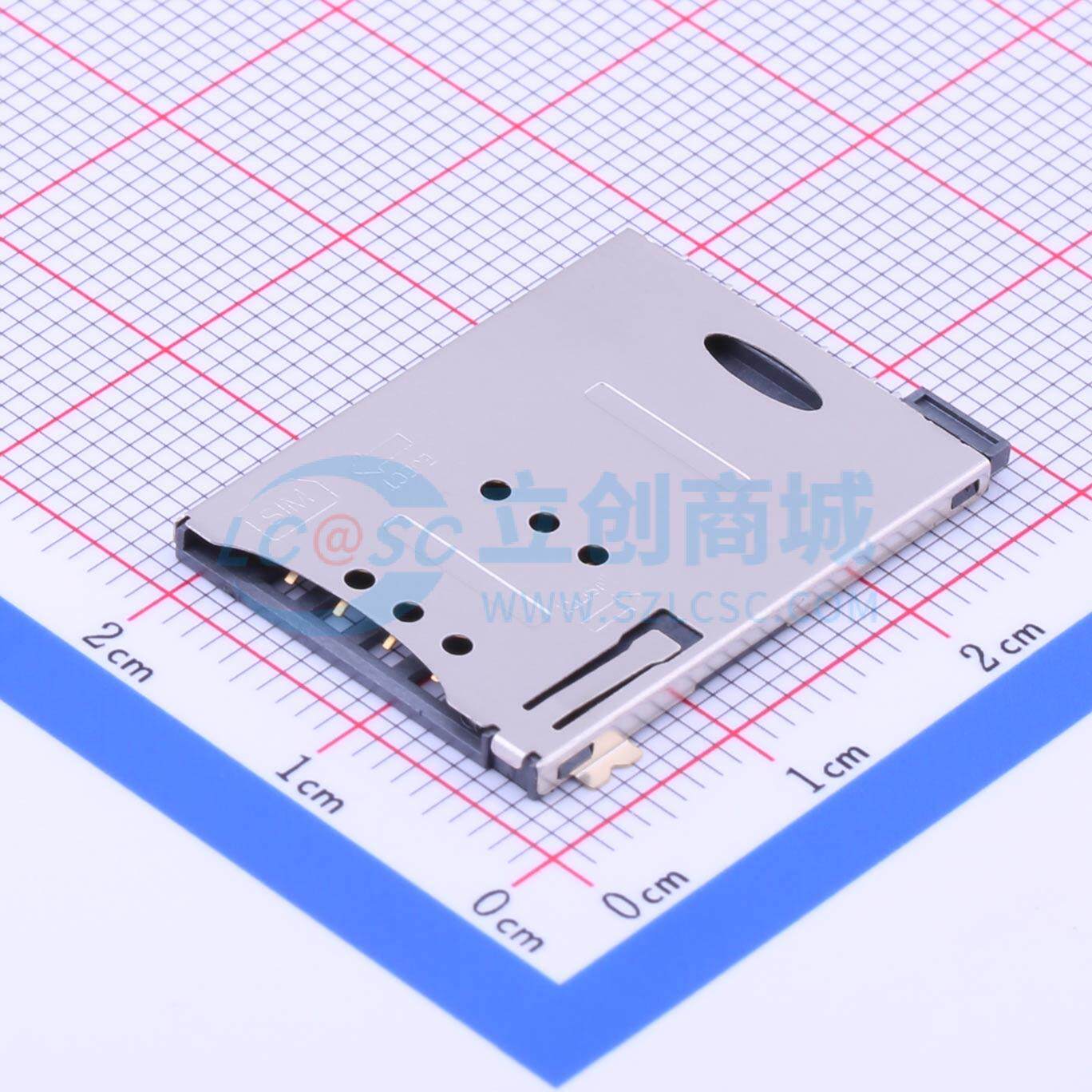 SIM卡连接器 SIM-118 SMD 自弹式 MiniSIM卡 卡座 1.88mm MiniSIM