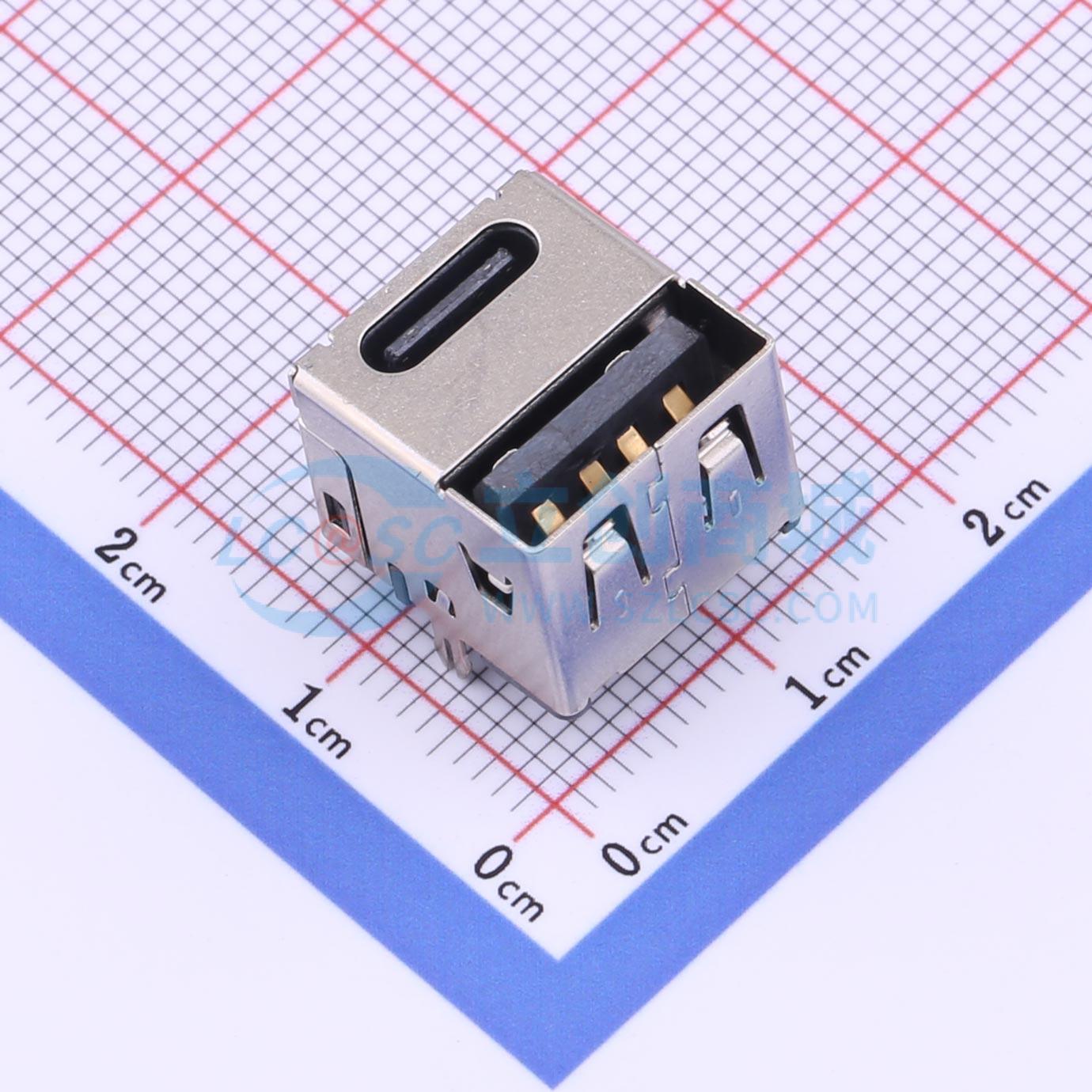 USB连接器 USB31-TPYE-C-LB01T-1 插件 母 直插 电子元器件配单