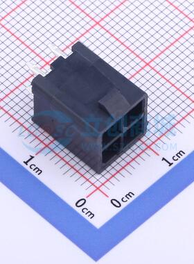 线对板针座 1724470204 插件,P=4.2mm 2x2P 直插 电子元器件配单