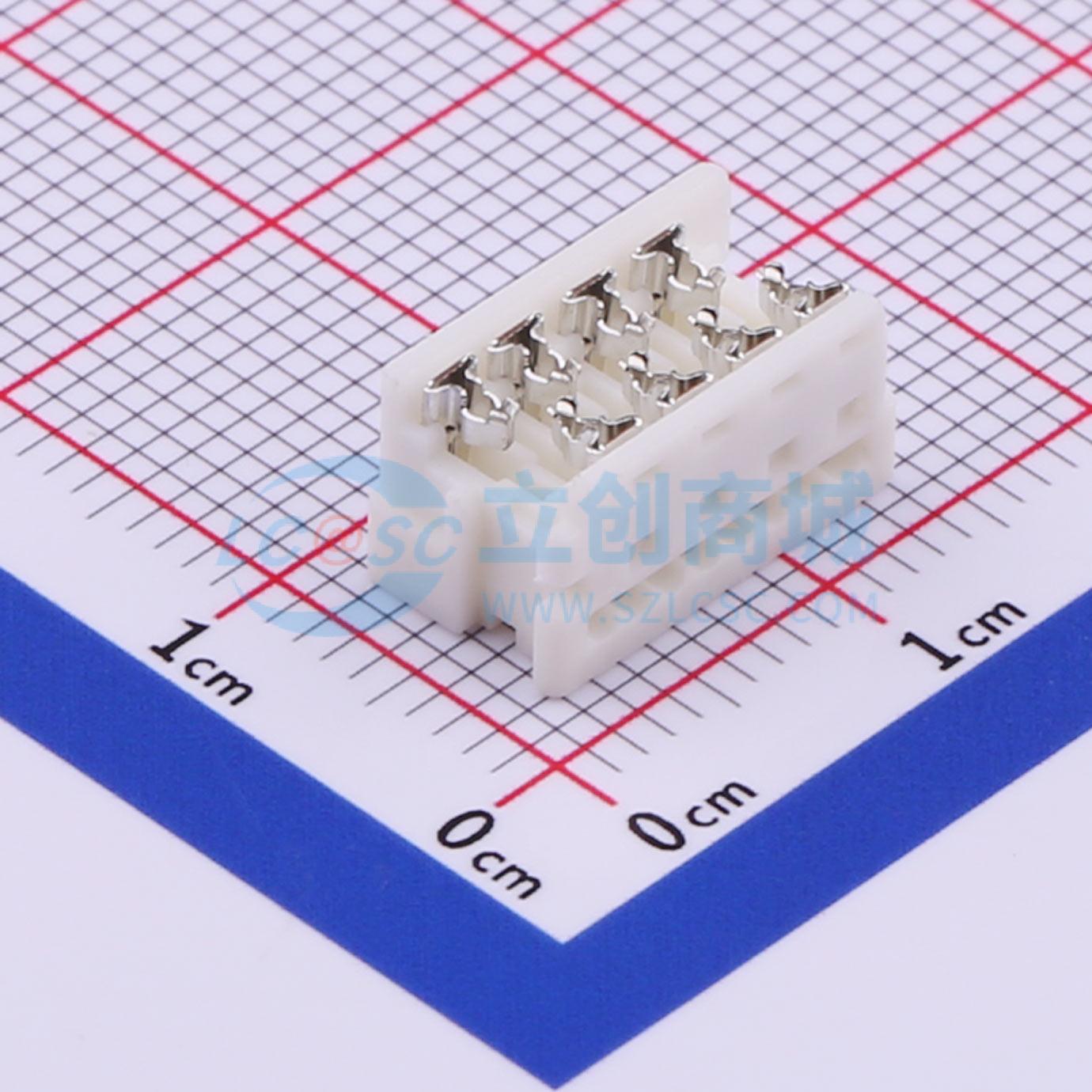 连接器 I1276-08-N0 P=1.27mm 1x8P IDC连接器