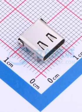 USB连接器 HX TYPE-C 24P QCHT SMD 母 卧贴 24P 电子元器件配单