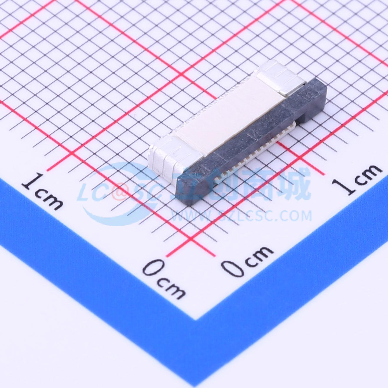 FFC/FPC连接器 AFC07-S14FCA-00 SMD,P=0.5mm,卧贴 抽屉式 14P 下