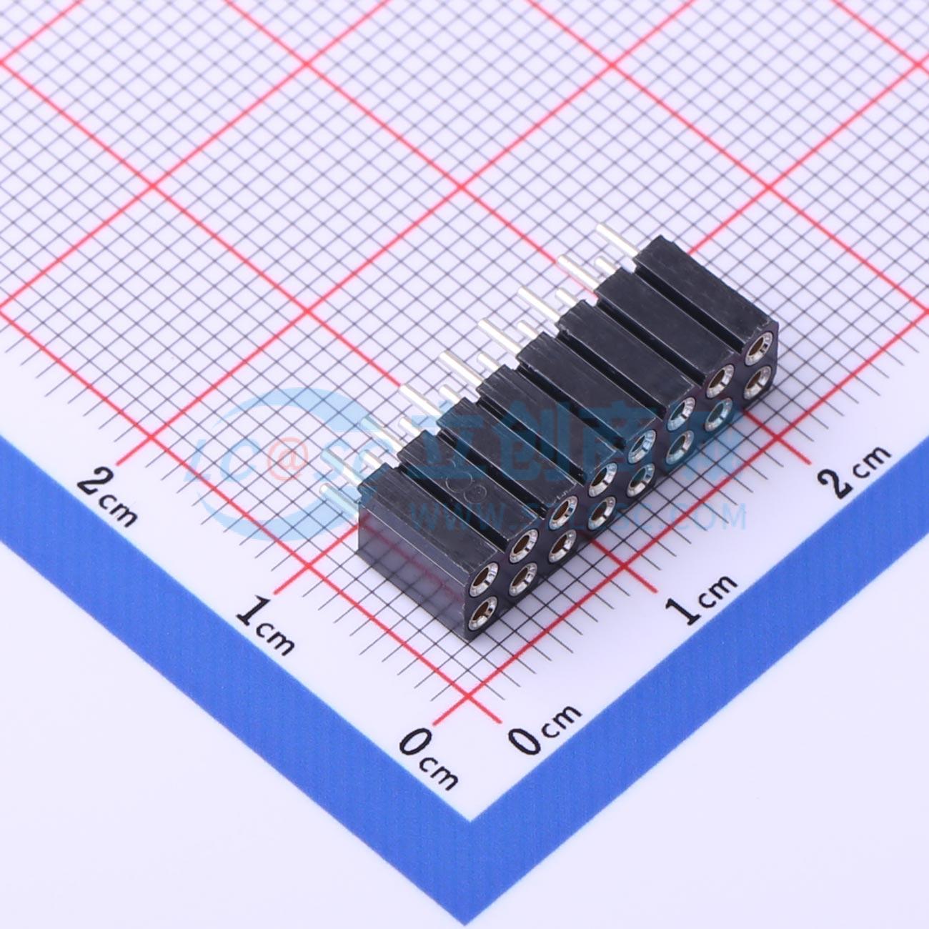 排母 MF254V-12-16-1000-H70 插件,P=2.54mm 2x8P 圆孔 原装正品