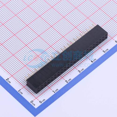 排母 CS-1166SDIG-2X22(H8.5) 插件,P=2.54mm 2x22P 双排 原装