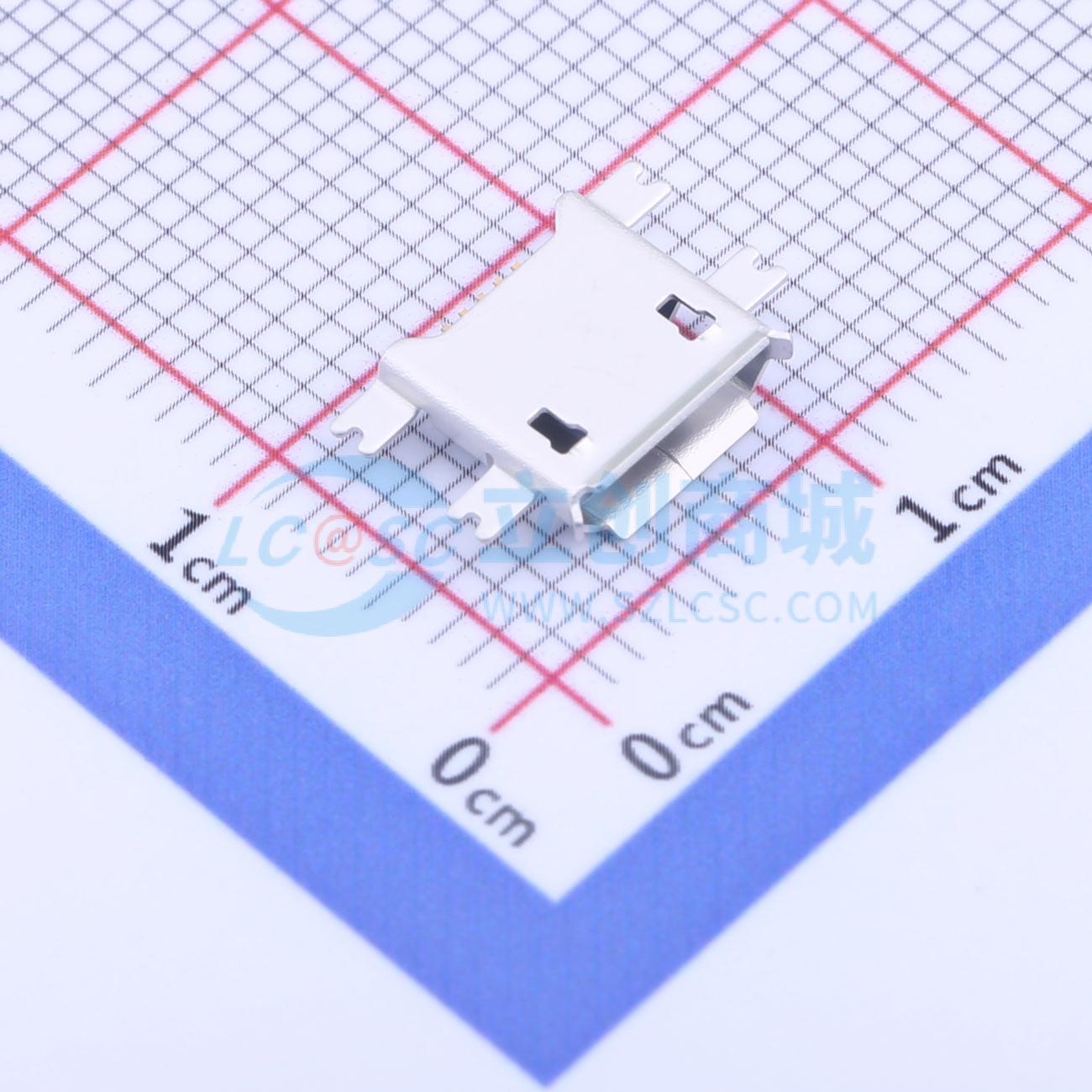 USB连接器 USB-111C-B-CU SMD 母 沉板 5P 原装 电子元器件配单