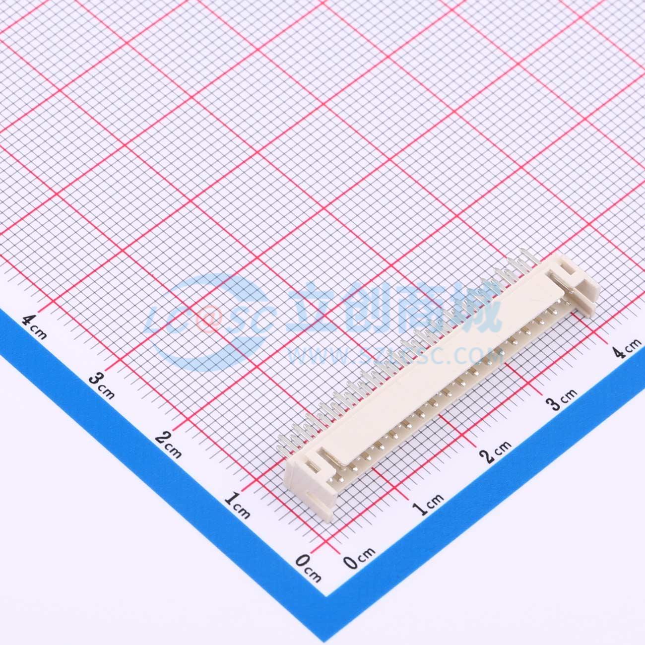 线对板针座 XD-PHD-2*19A 插件,P=2mm 2x18P 直插 电子元器件配单