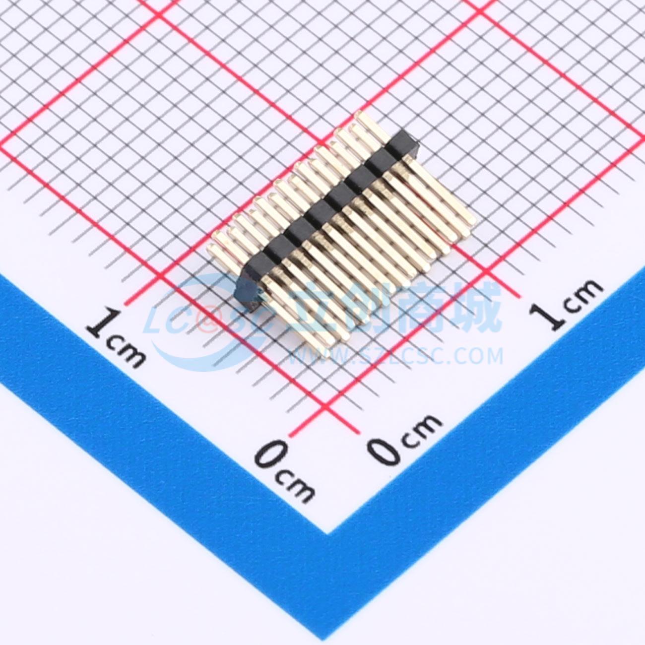 排针 PZ127V-12-16-0720 插件,P=1.27mm 原装正品 电子元器件配单
