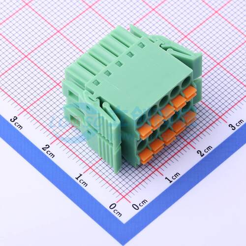 插拔式接线端子 KF2EDGKNHG-3.5-2*5P P=3.5mm 插头 2x5P 原装