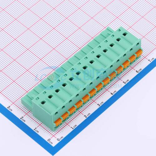 插拔式接线端子 MX2EDGKD-5.08-13P-GN01-Cu-A 插件,P=5.08mm 1x1