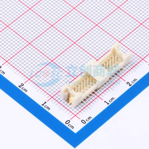 线对板针座 X9812WVS-2x15-6TV01 SMD,P=1.25mm 2x15P 立贴 原装