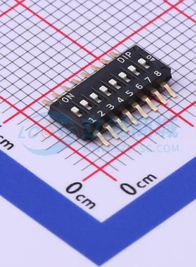 拨码开关 DHNF-08-V SMD-16P,4.5x11.4mm 原装 电子元器件配单