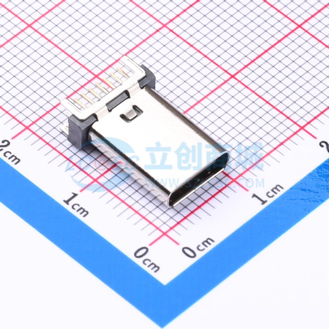 USB连接器 TYPEC-300A-BCP16H137 插件 母 直插 电子元器件配单