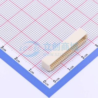 线对板针座 HDGC1002WR-S-2X25P SMD,P=1mm,卧贴 2x25P 卧贴 原装