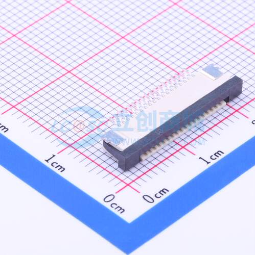 FFC/FPC连接器 AFC08-S18ECA-00 SMD,P=0.8mm,卧贴 抽屉式 18P 上