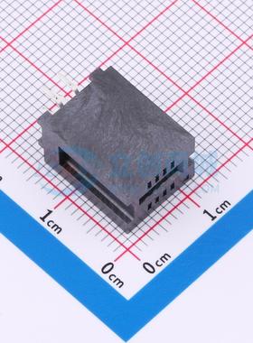 金手指连接器 HED08LP03BK 插件,P=1.27mm 1.27mm 8P 电子元器件